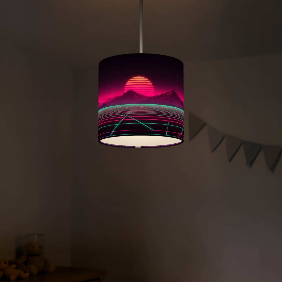 Neon Gamer World wraparound lampshade - Retro Neon - photo 5