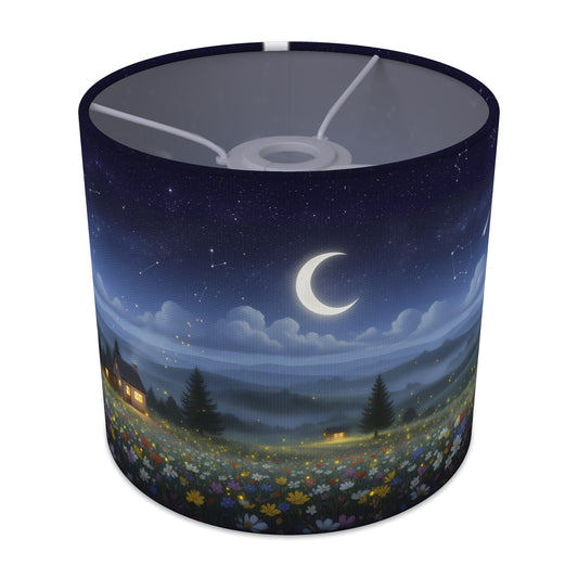 Moonlight Panorama wraparound lampshade - Moonlit Hills - main photo