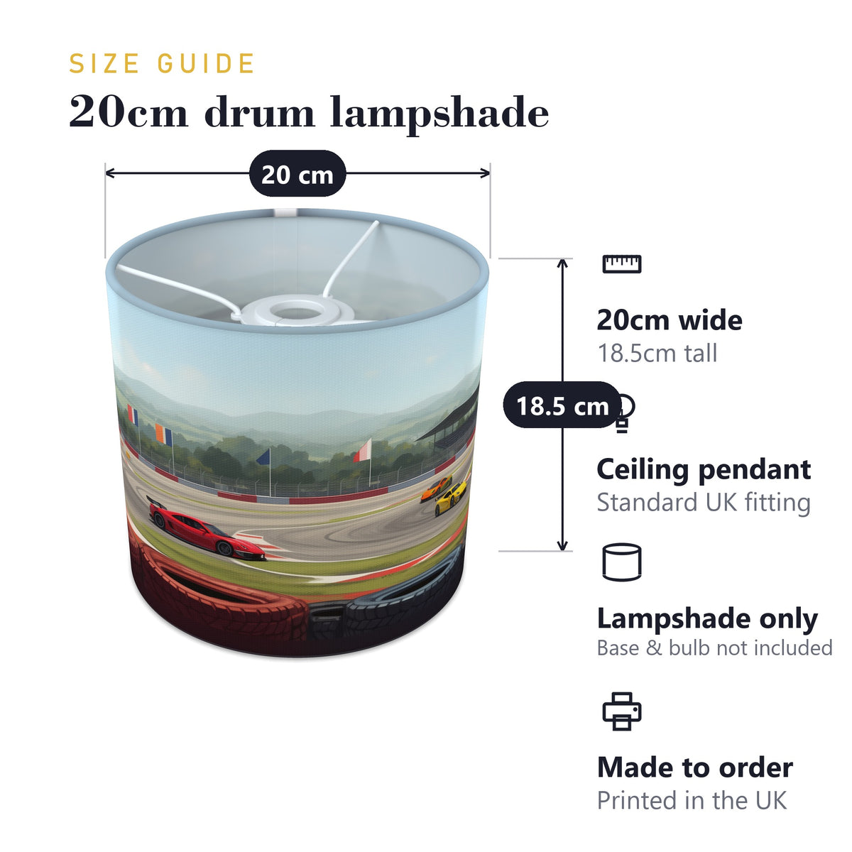 Speedway Panorama wraparound lampshade - Grand Prix - photo 7