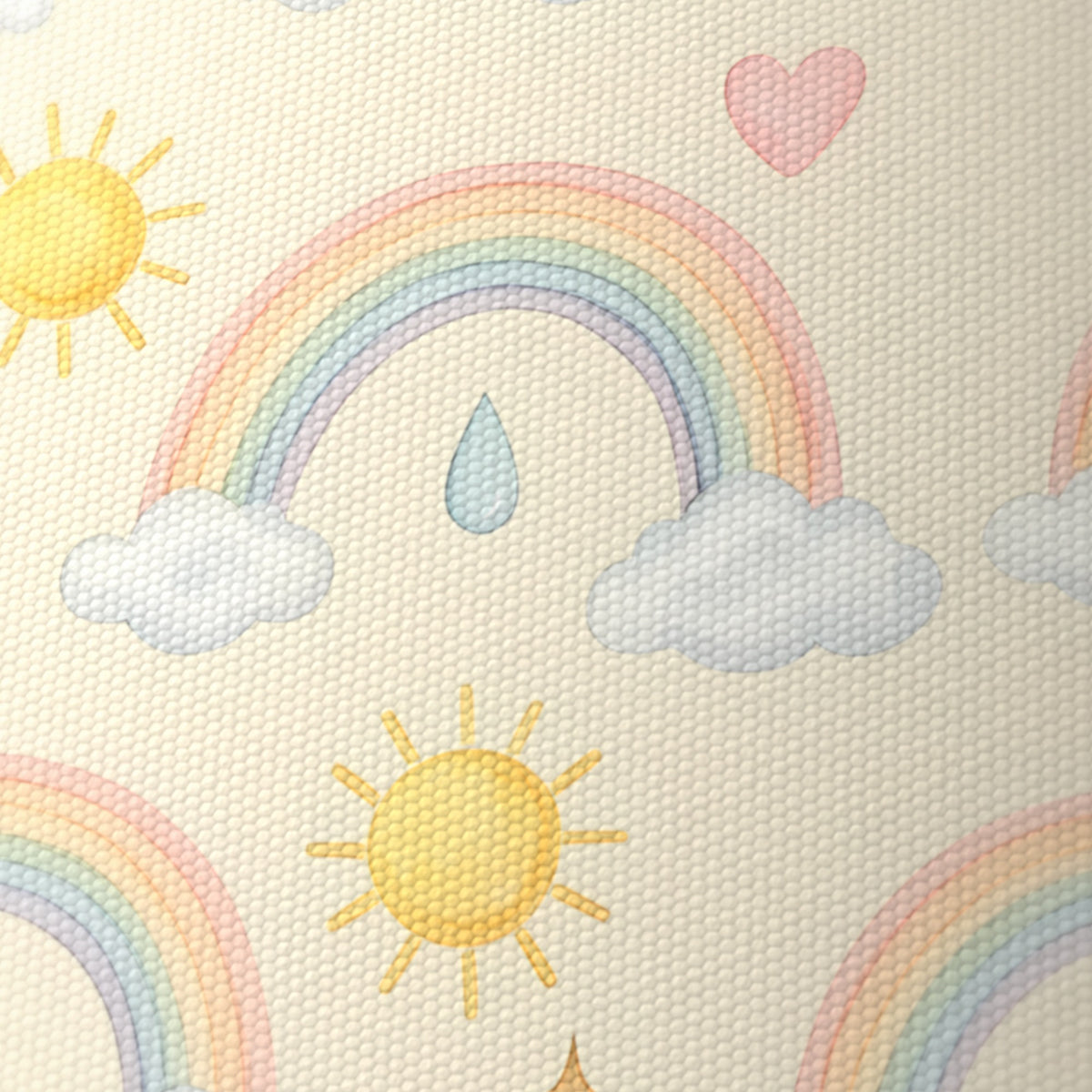 Cream Over The Rainbow lampshade - 20cm x 18.5cm Ceiling - photo 6