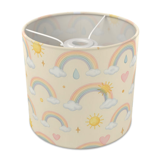 Cream Over The Rainbow lampshade - 20cm x 18.5cm Ceiling - main photo