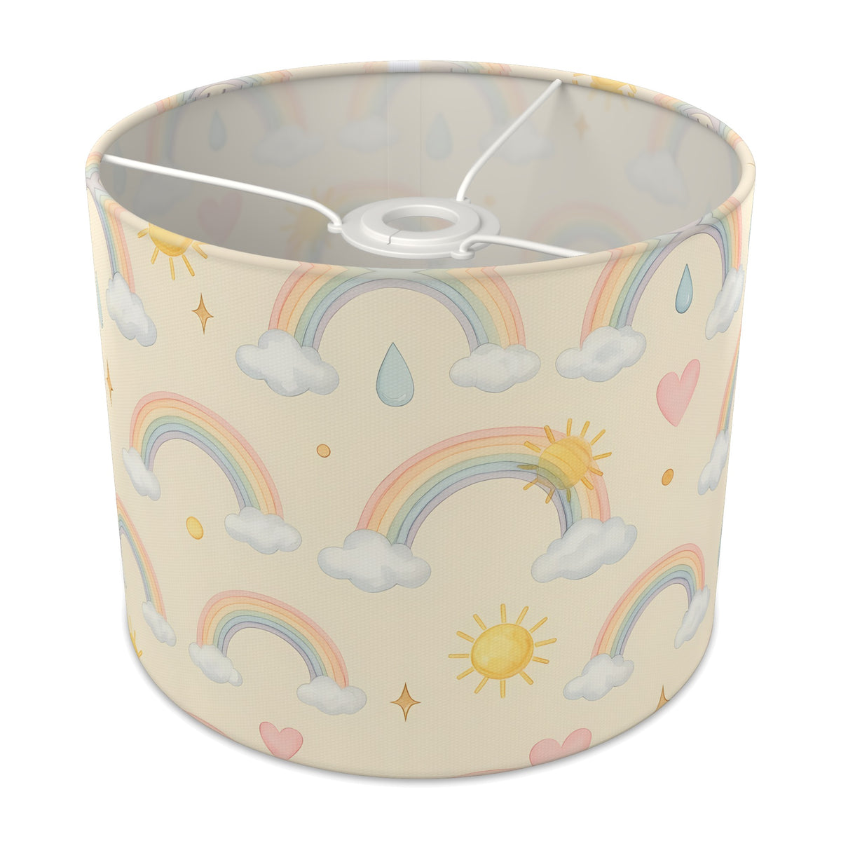 Cream Over The Rainbow lampshade - 25cm x 20cm Ceiling