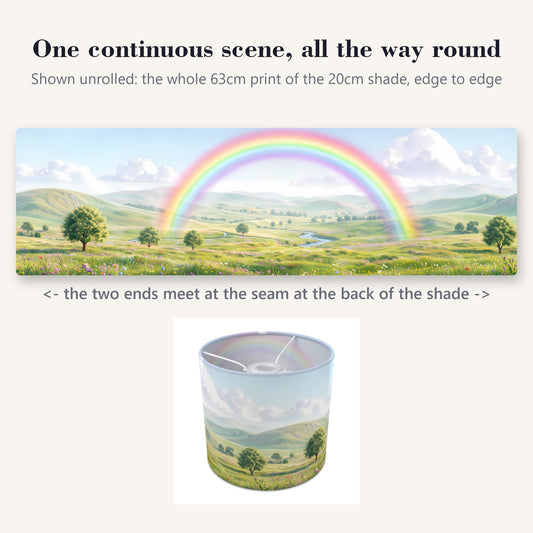 Rainbow Skies wraparound lampshade - Rainbow Valley - photo 2