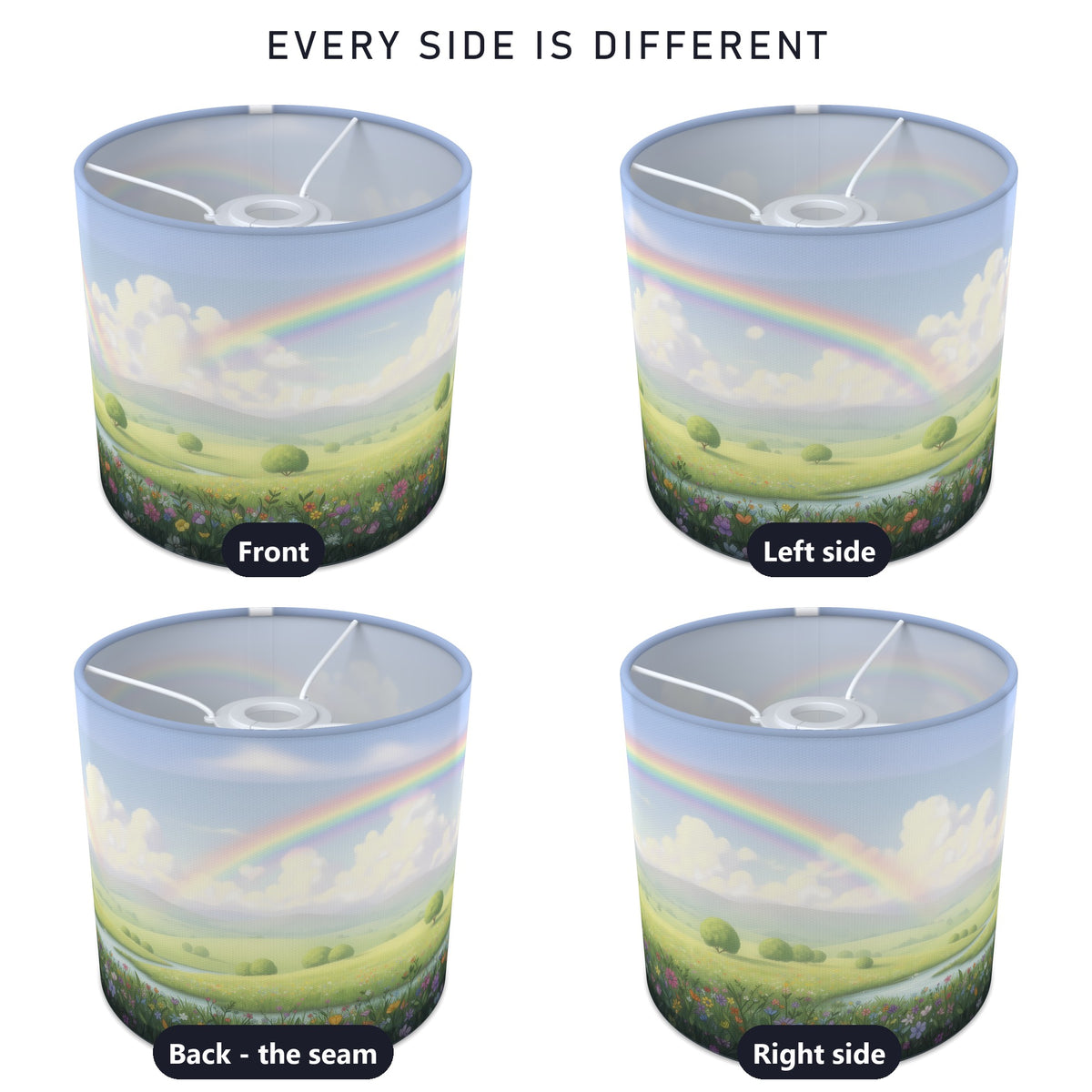 Rainbow Skies wraparound lampshade - Rainbow Valley - photo 3