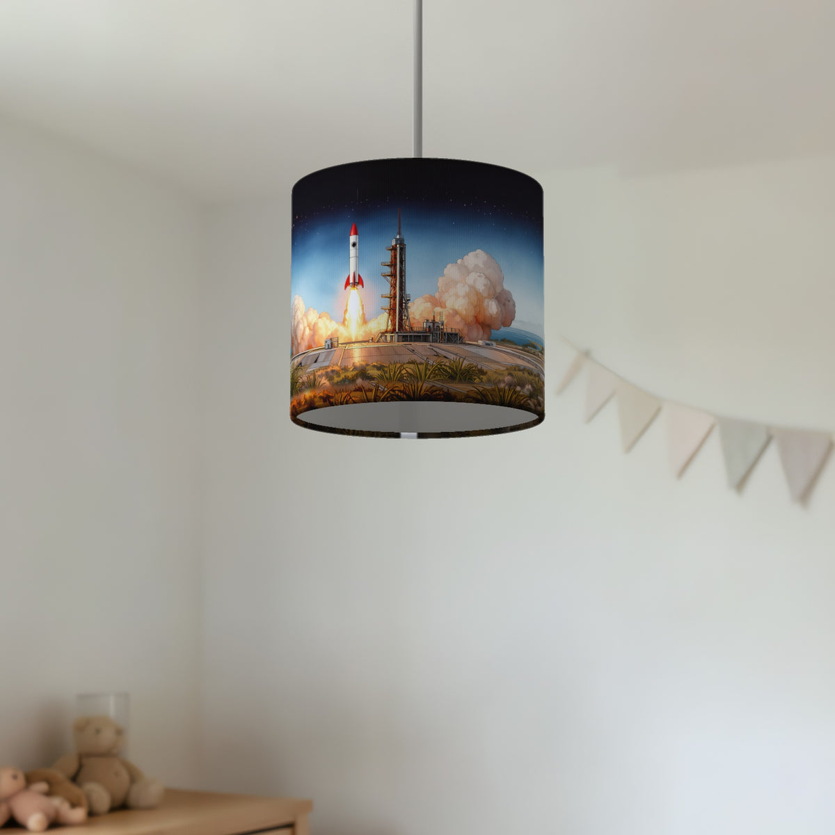 Rocket Launch wraparound lampshade - Launch Pad - photo 4