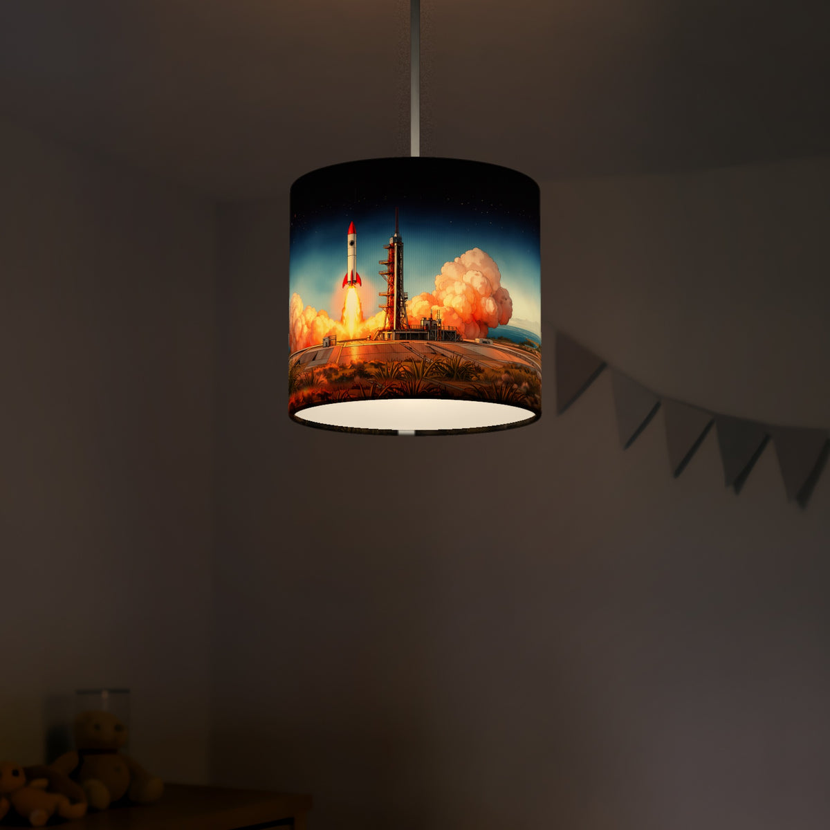 Rocket Launch wraparound lampshade - Launch Pad - photo 5