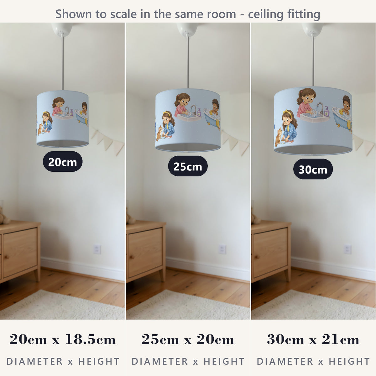Sky Routine lampshade - 20cm x 18.5cm Ceiling - photo 4