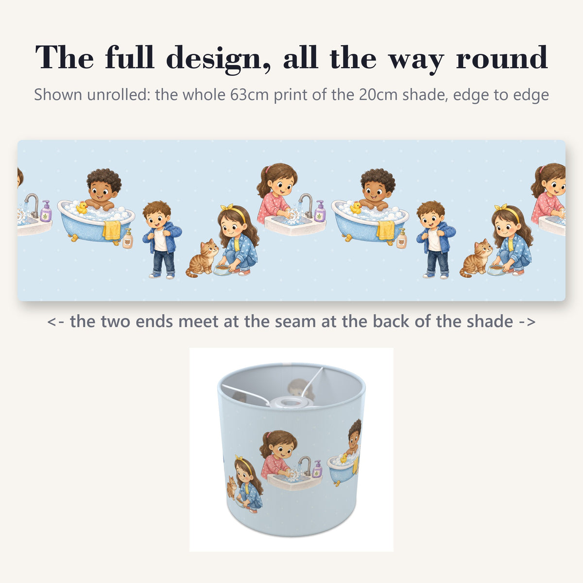 Sky Routine lampshade - 20cm x 18.5cm Ceiling - photo 9