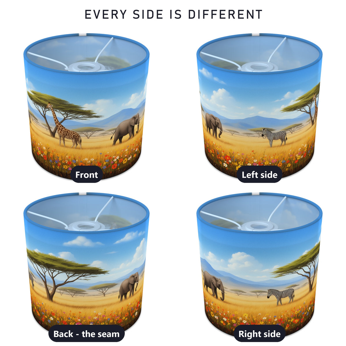 Savannah Safari wraparound lampshade - Golden Plains - photo 3