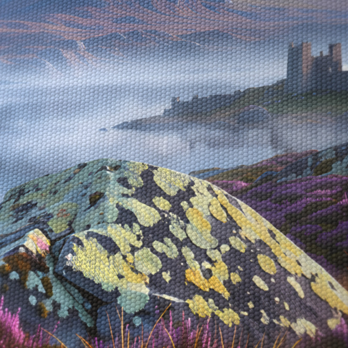 Scottish Highlands wraparound lampshade - Misty Loch - photo 8