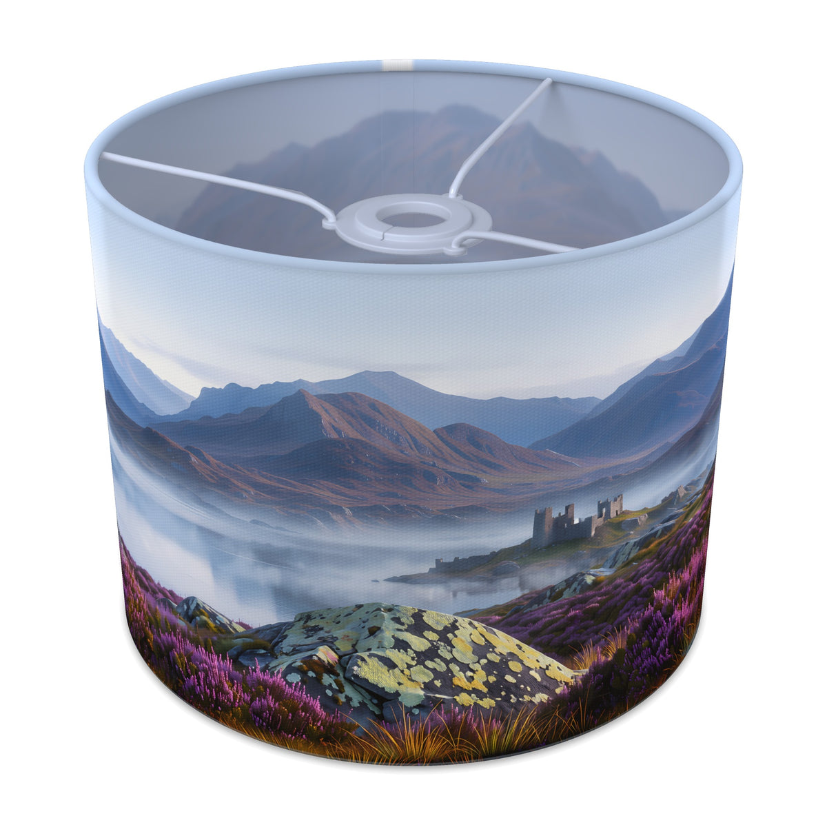 Misty Loch Scottish Highlands lampshade - 25cm x 20cm Ceiling