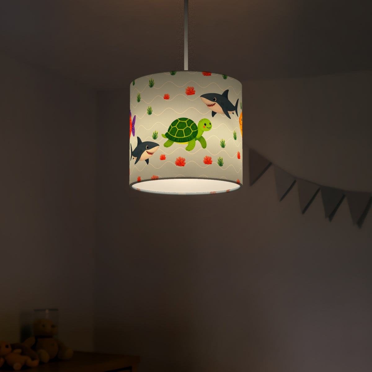 Sky Cute Sea Friends lampshade - 20cm x 18.5cm Ceiling - photo 5