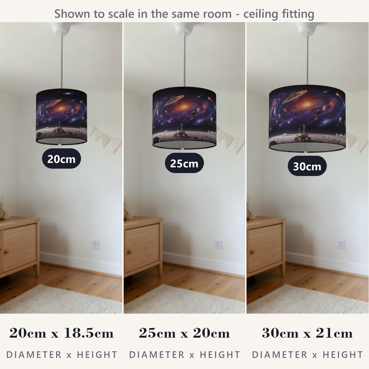 Space Adventure wraparound lampshade - Planet Hop - photo 6