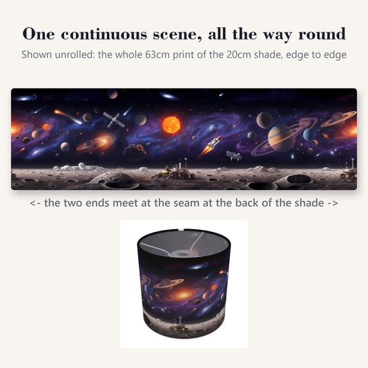 Space Adventure wraparound lampshade - Planet Hop - photo 2