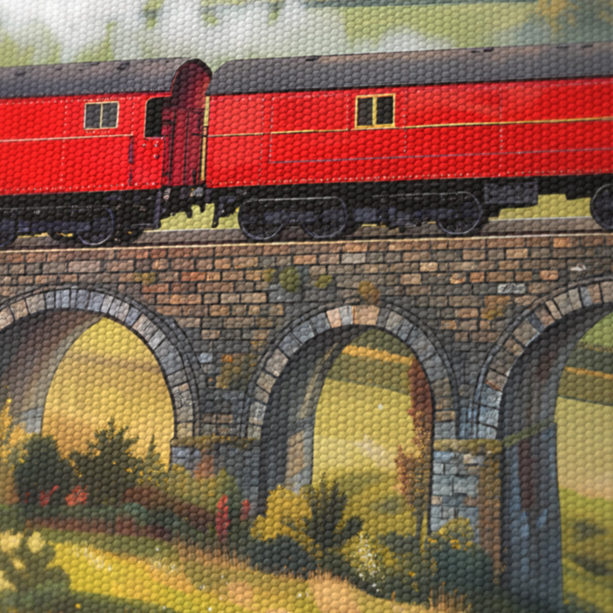 Steam Train Journey wraparound lampshade - Valley Railway - photo 8