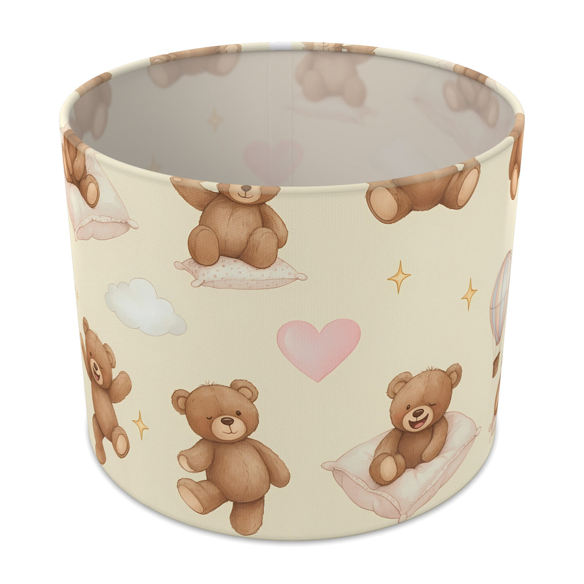 Cream Bear Hugs lampshade - 25cm x 20cm Table