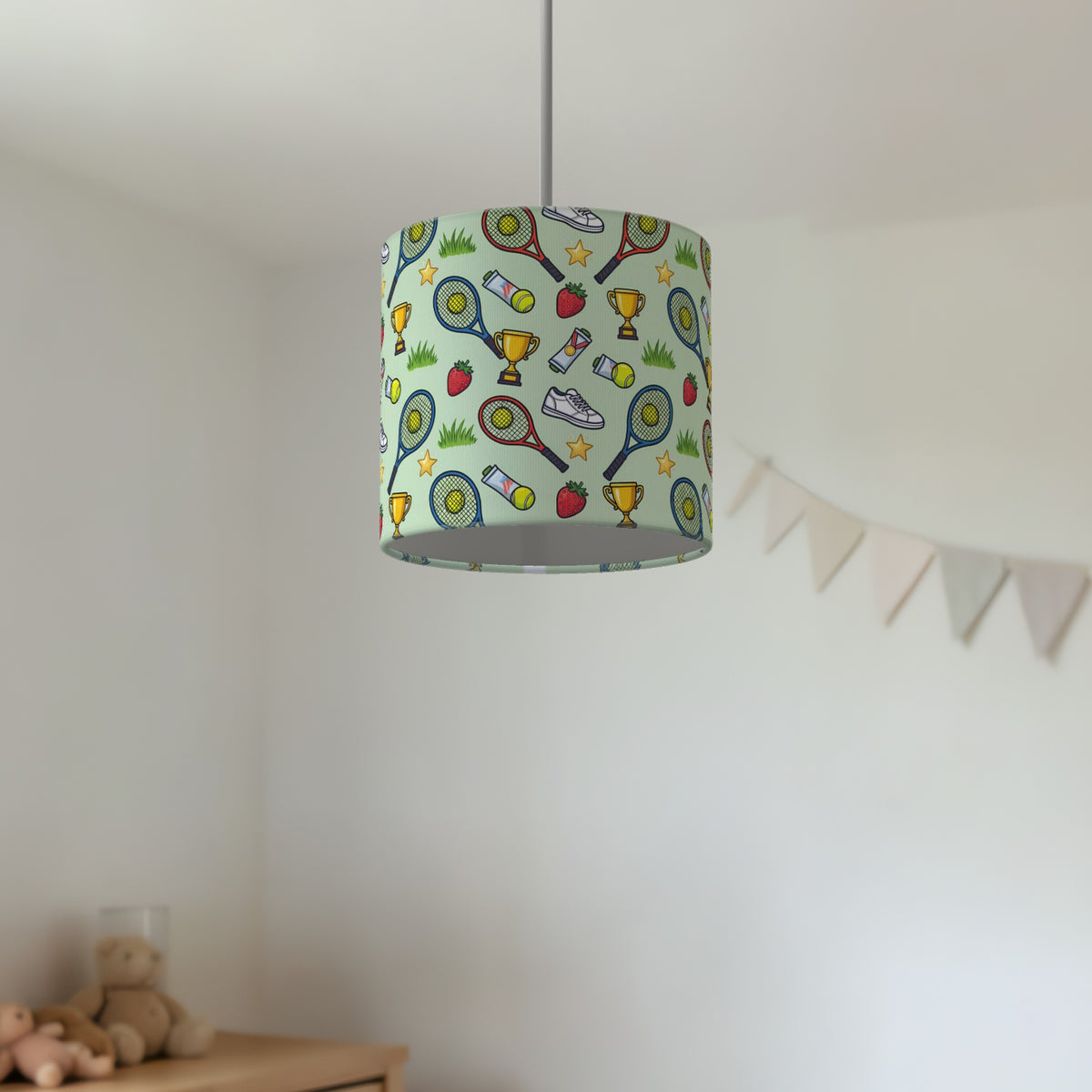 Grass Game Set Match lampshade - 20cm x 18.5cm Ceiling - photo 2