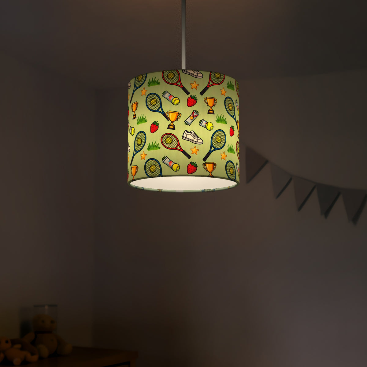 Grass Game Set Match lampshade - 20cm x 18.5cm Ceiling - photo 5