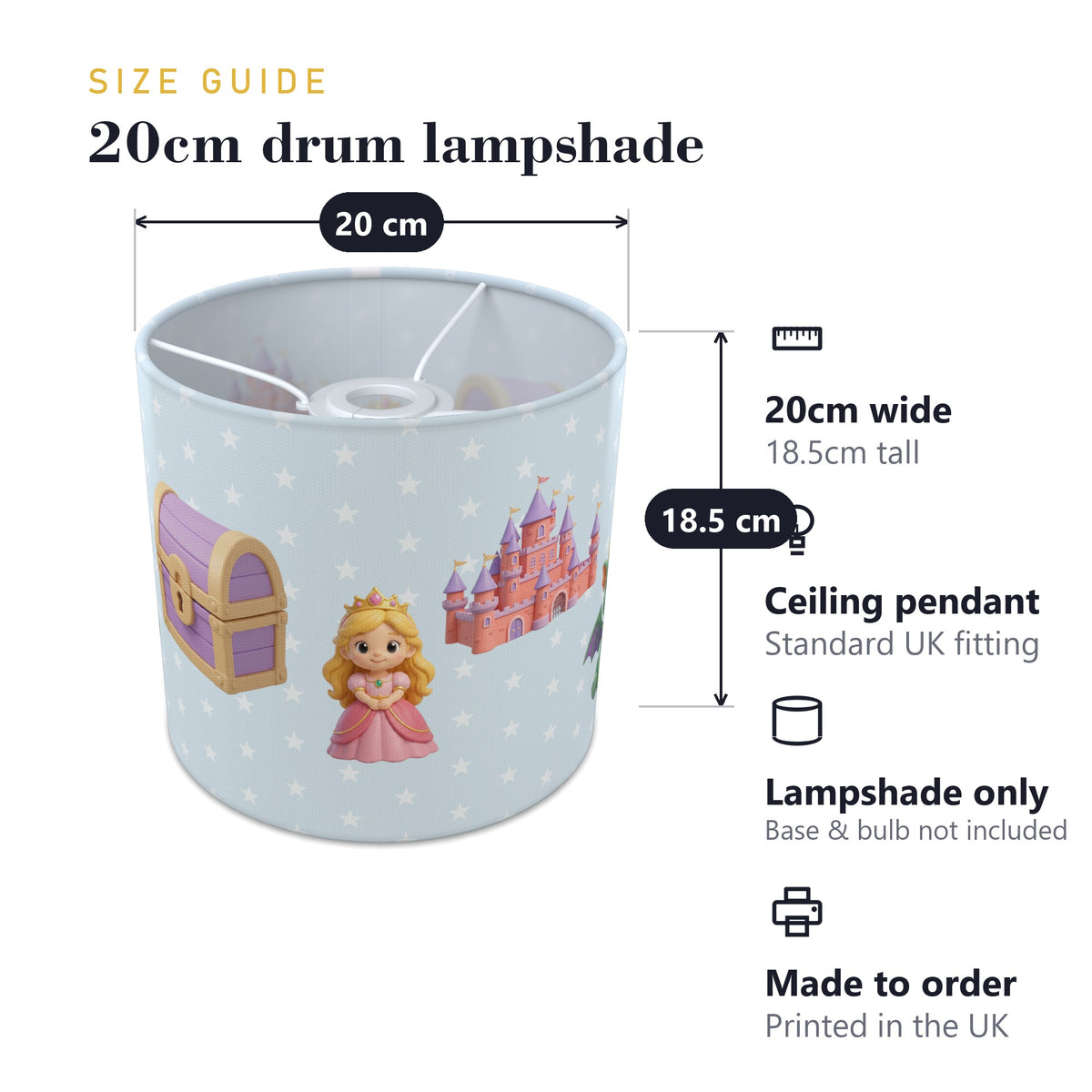 Sky Toys lampshade - 20cm x 18.5cm Ceiling - photo 7