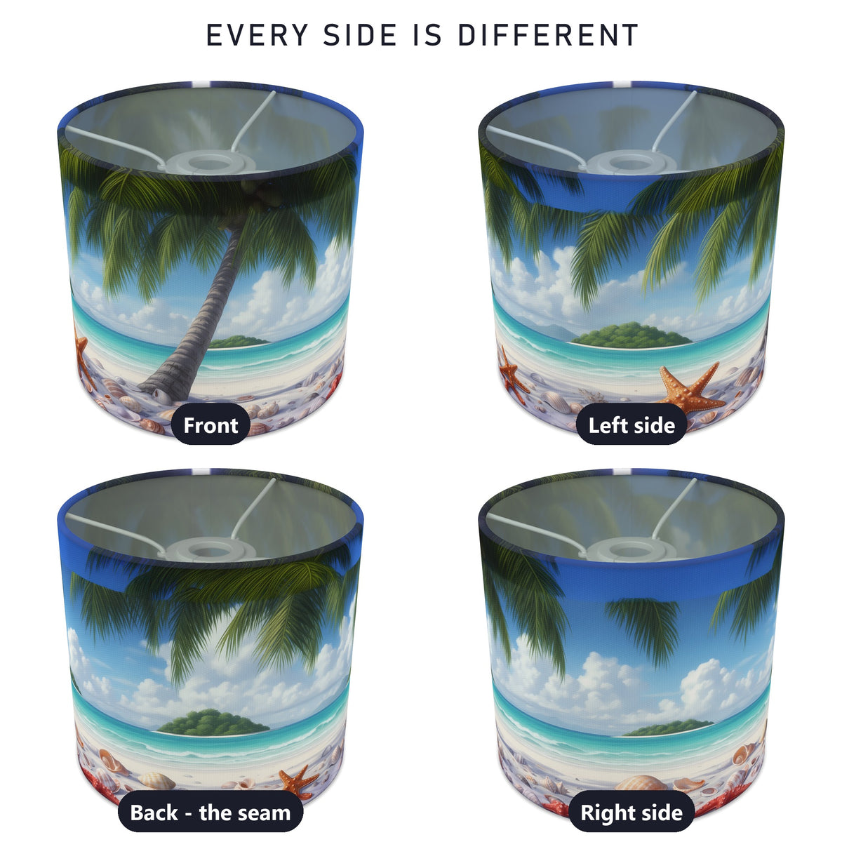 Tropical Island wraparound lampshade - Palm Beach - photo 3