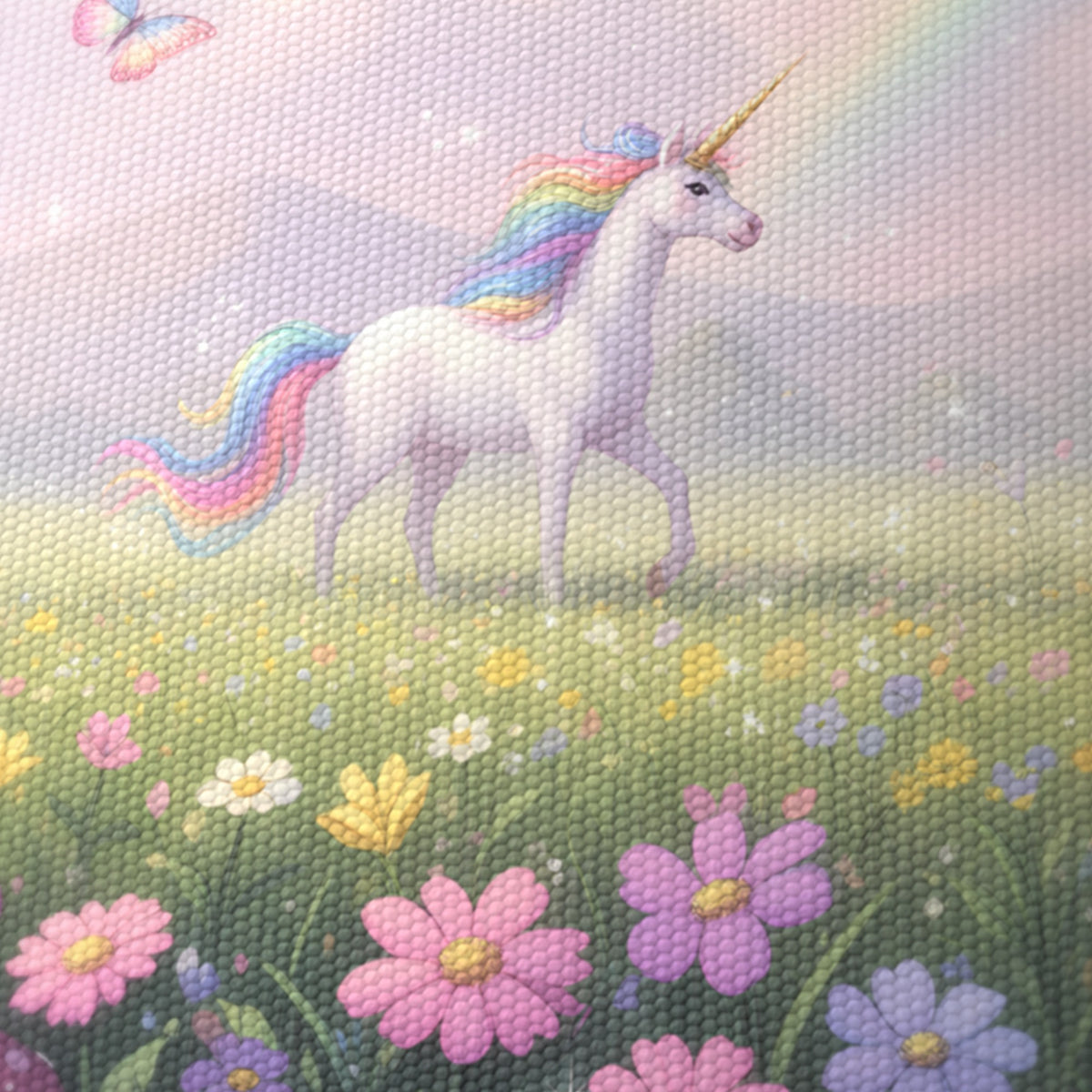 Unicorn Land wraparound lampshade - Rainbow Meadow - photo 8