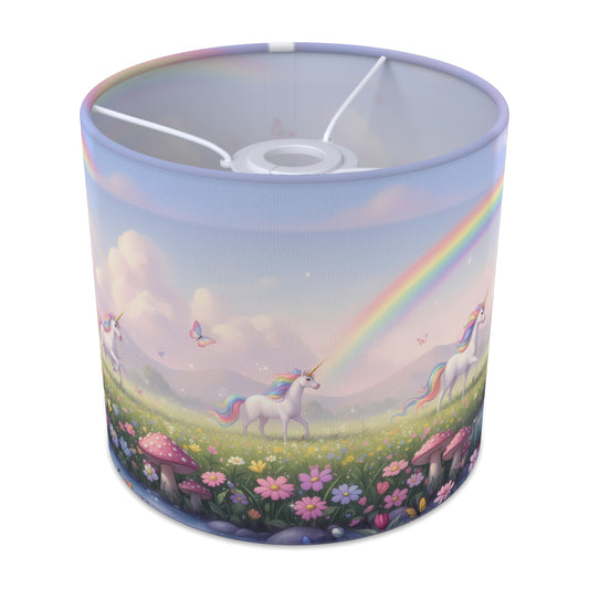 Unicorn Land wraparound lampshade - Rainbow Meadow - main photo