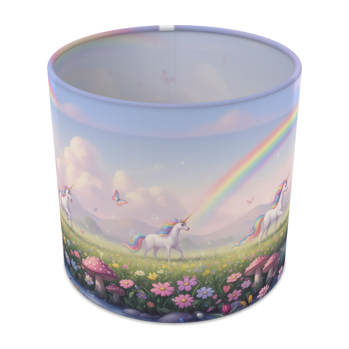 Rainbow Meadow Unicorn Land lampshade - 20cm x 18.5cm Table