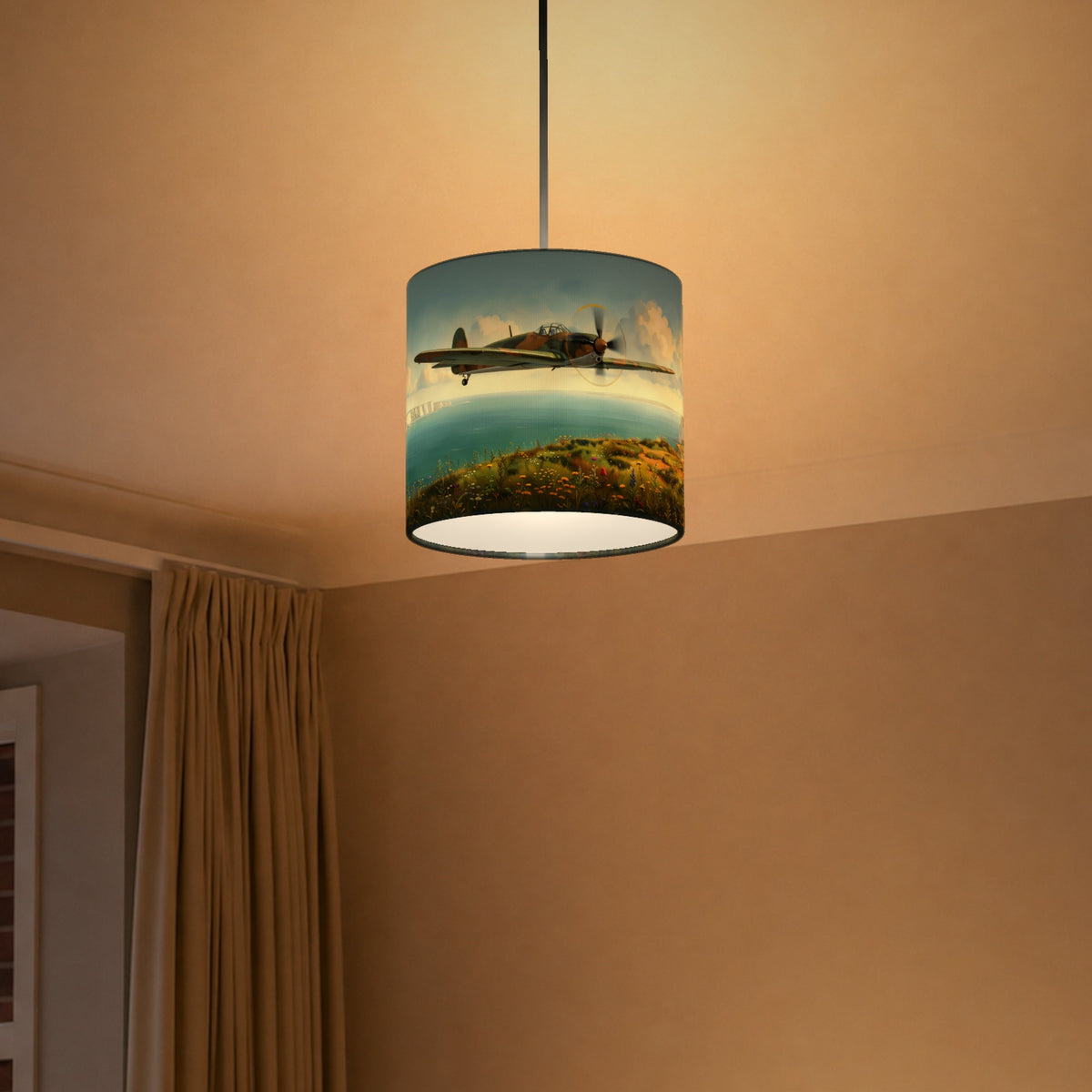 Spitfire Skies wraparound lampshade - Over the Cliffs - photo 5