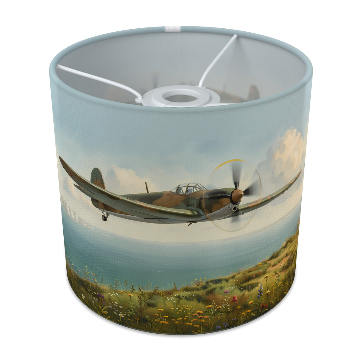 Spitfire Skies wraparound lampshade - Over the Cliffs - main photo