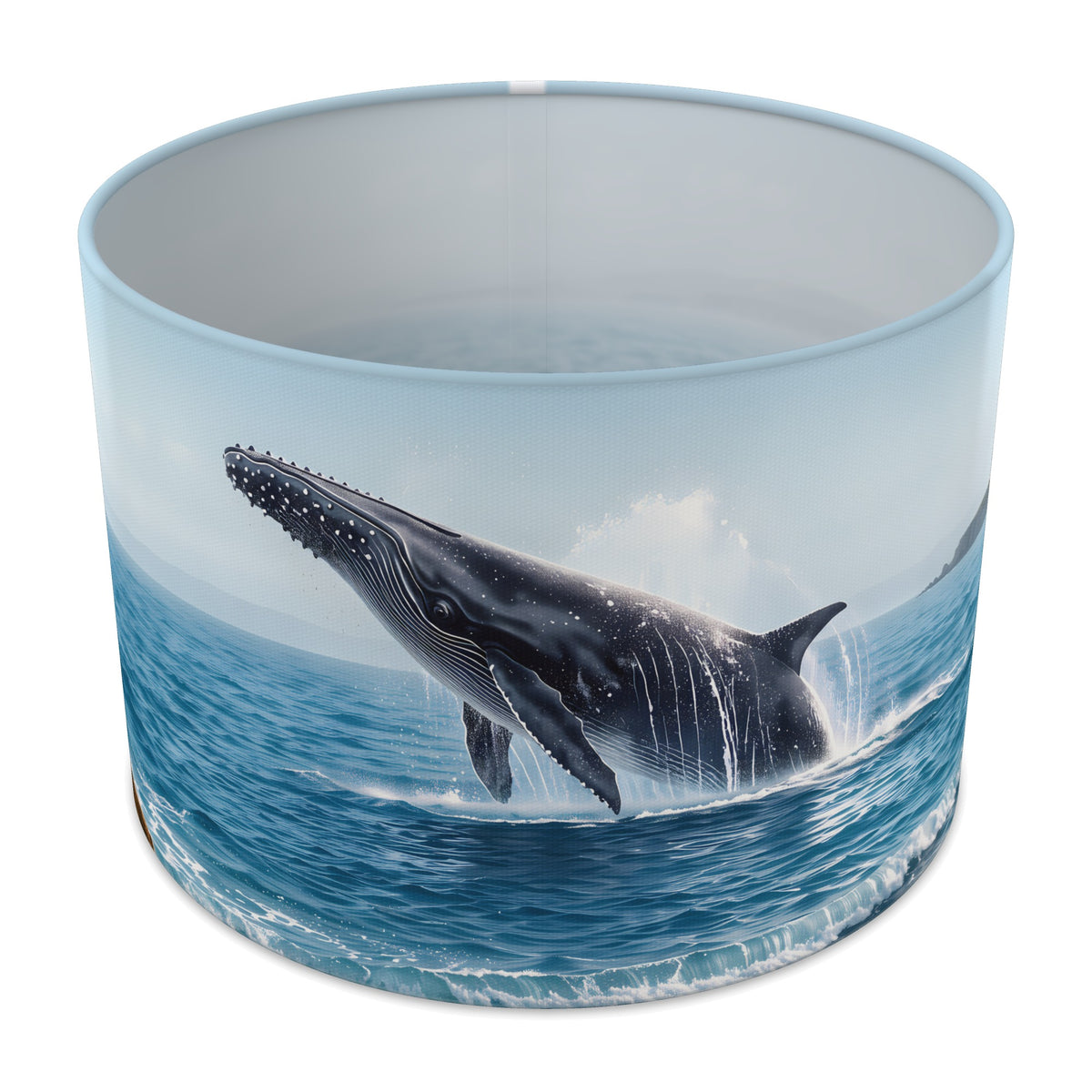 Whale Spout Whale Ocean lampshade - 30cm x 21cm Table