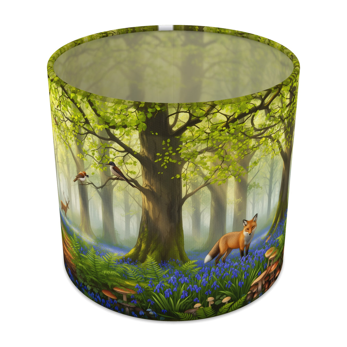 Spring Woods Woodland Walk lampshade - 20cm x 18.5cm Table