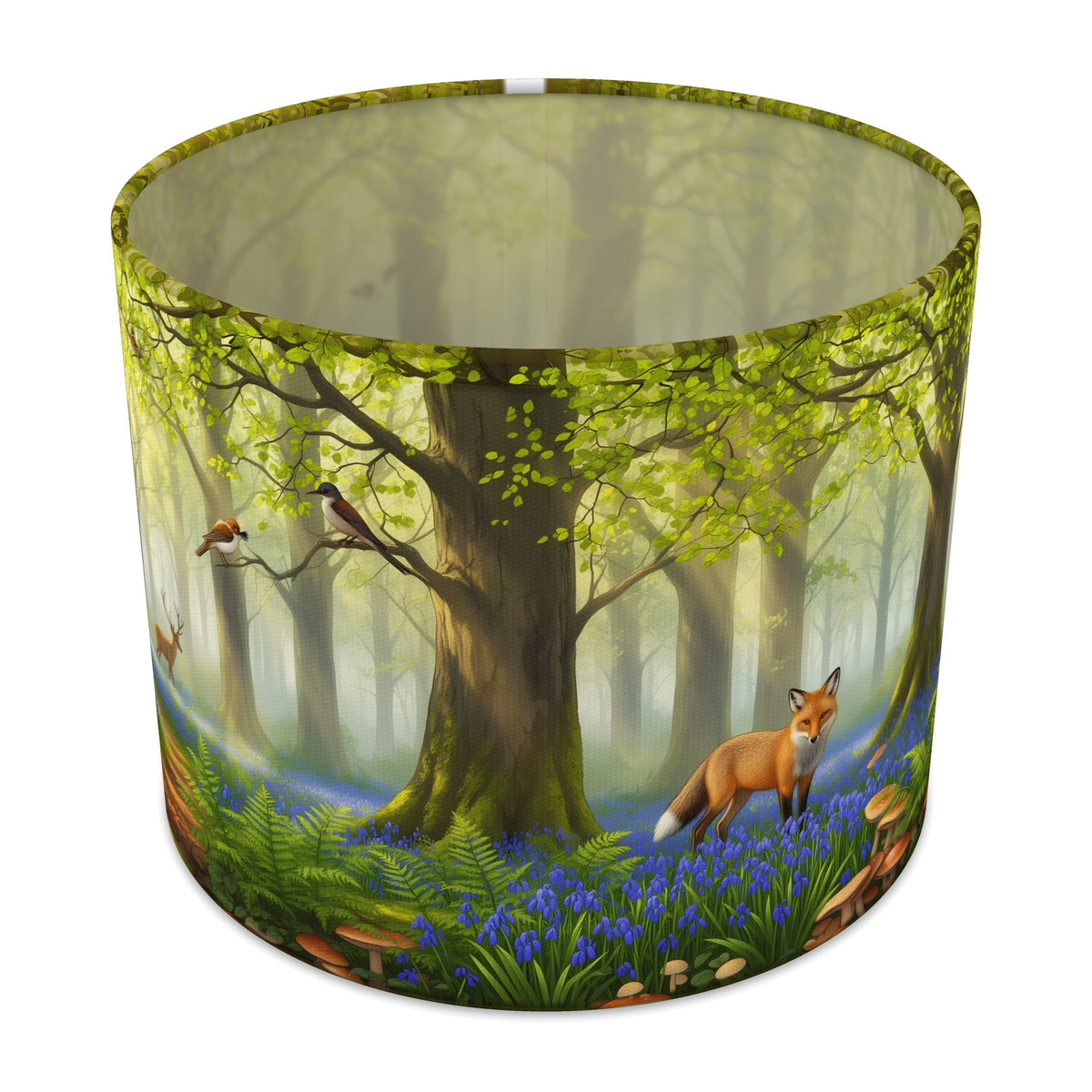 Spring Woods Woodland Walk lampshade - 25cm x 20cm Table