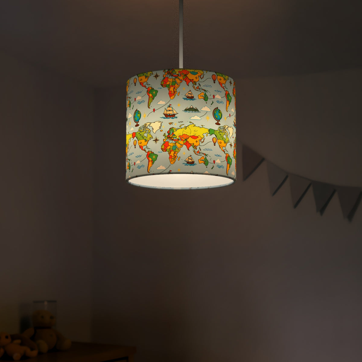 Sky World Explorer lampshade - 20cm x 18.5cm Ceiling - photo 5