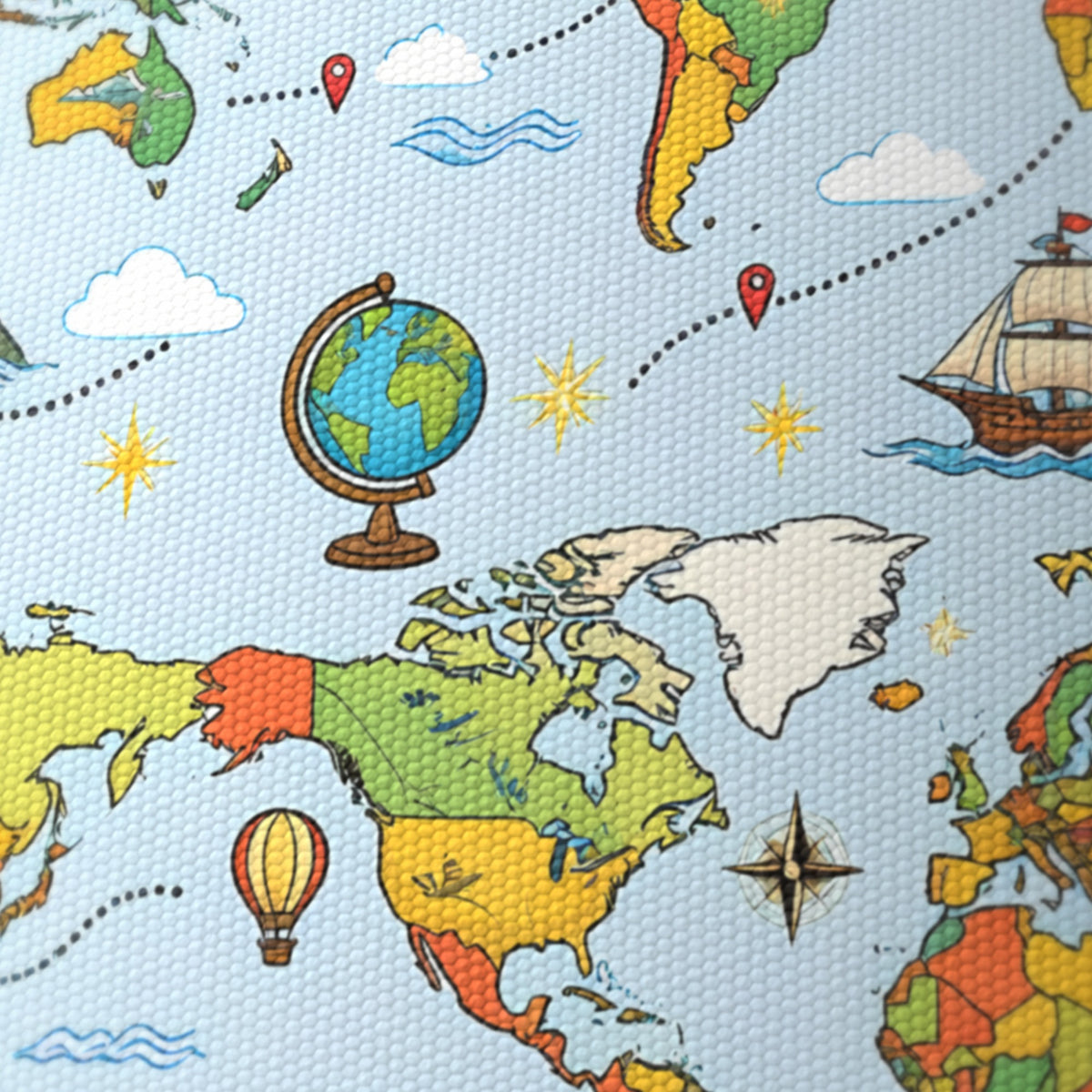Sky World Explorer lampshade - 20cm x 18.5cm Ceiling - photo 6