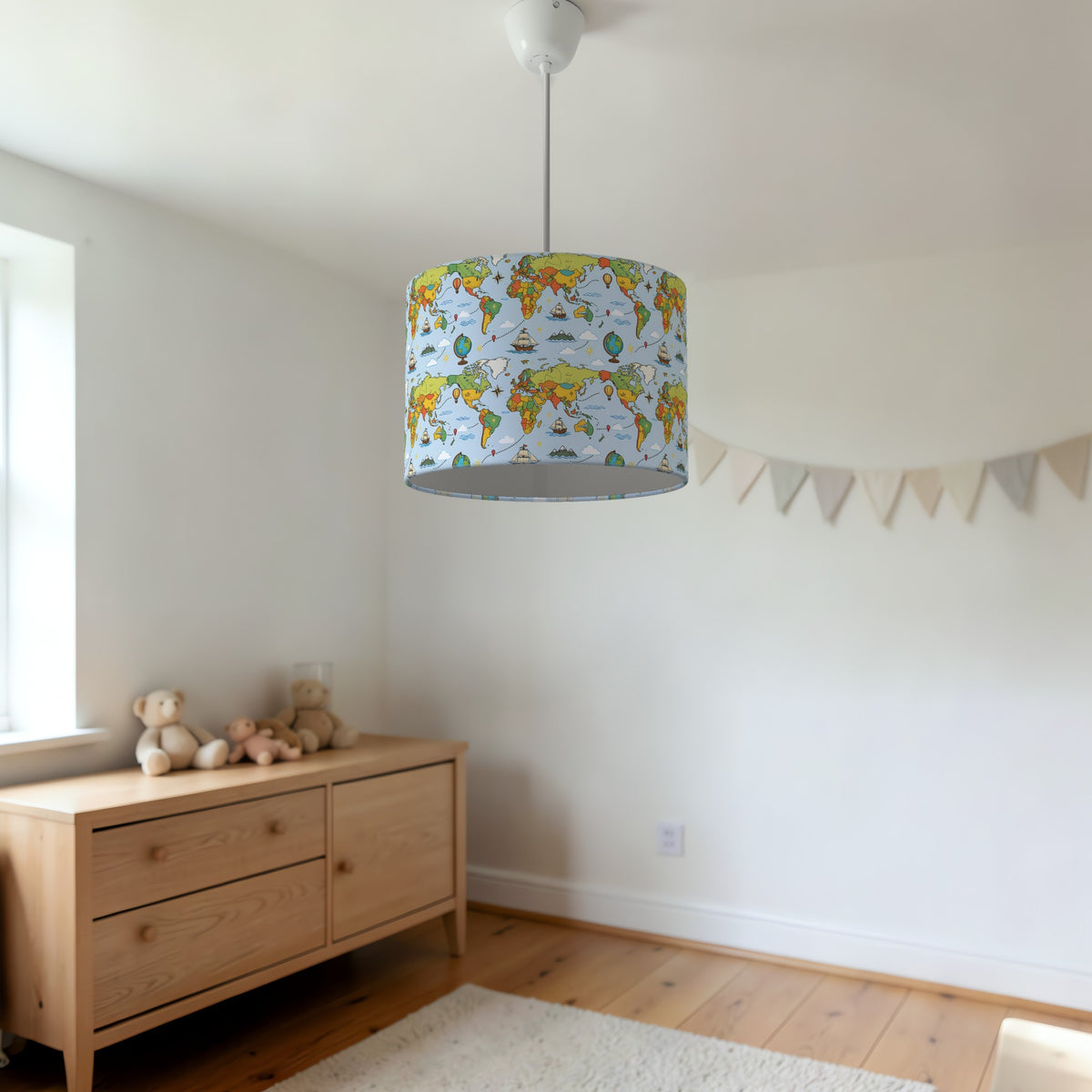 Sky World Explorer lampshade - 20cm x 18.5cm Ceiling - photo 3