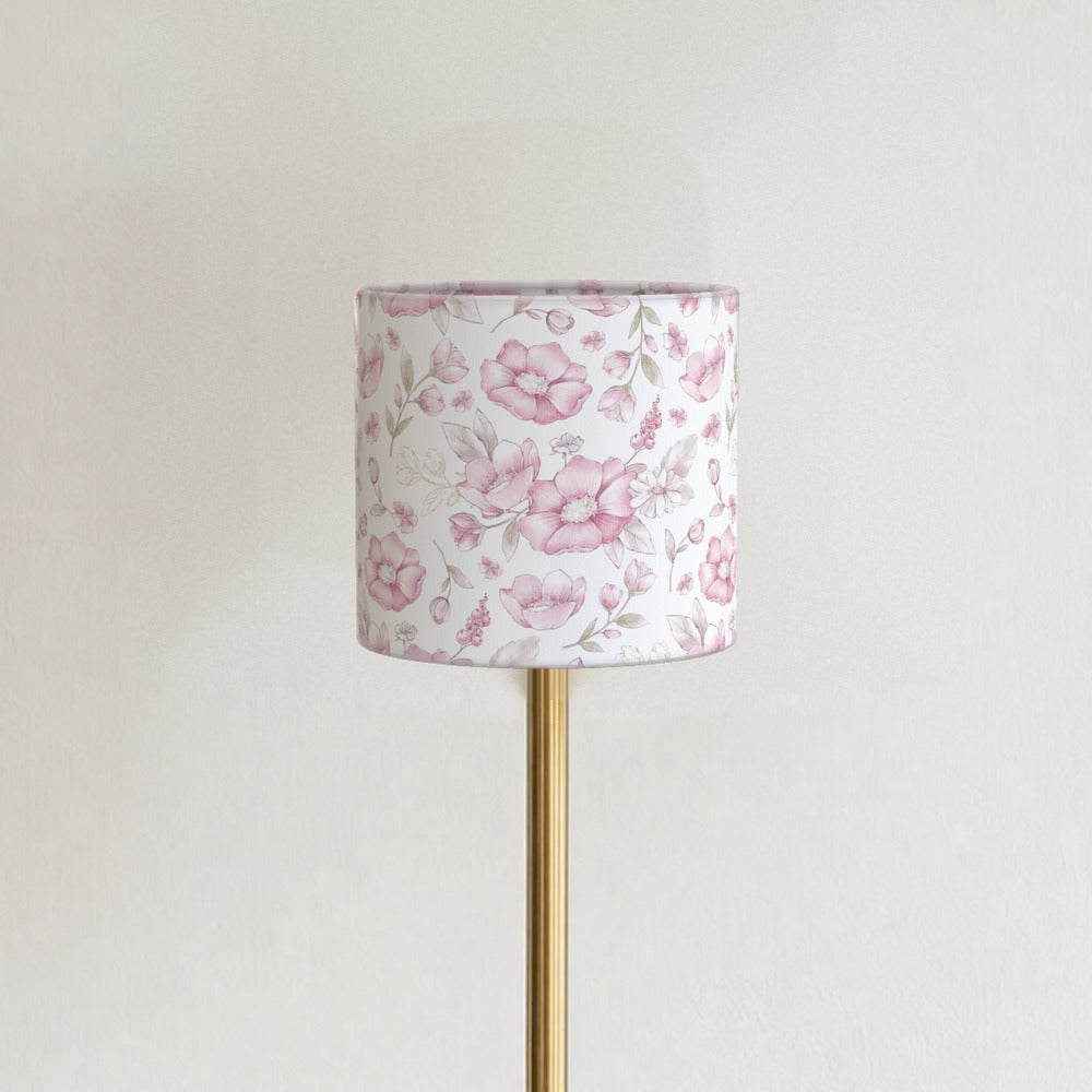 Pink Floral Design lampshade