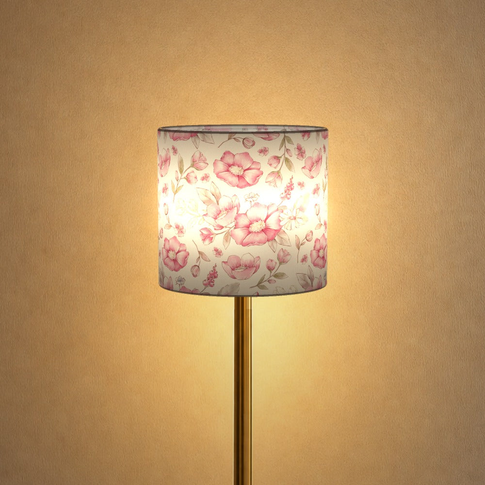 Pink Floral Design lampshade
