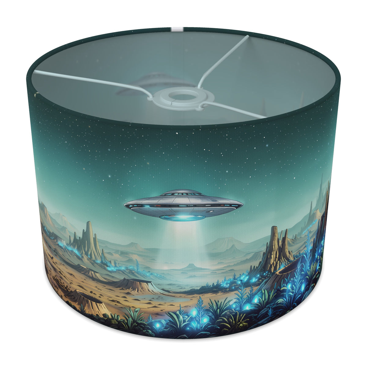 Flying Saucers Alien Planet lampshade - 30cm x 21cm Ceiling