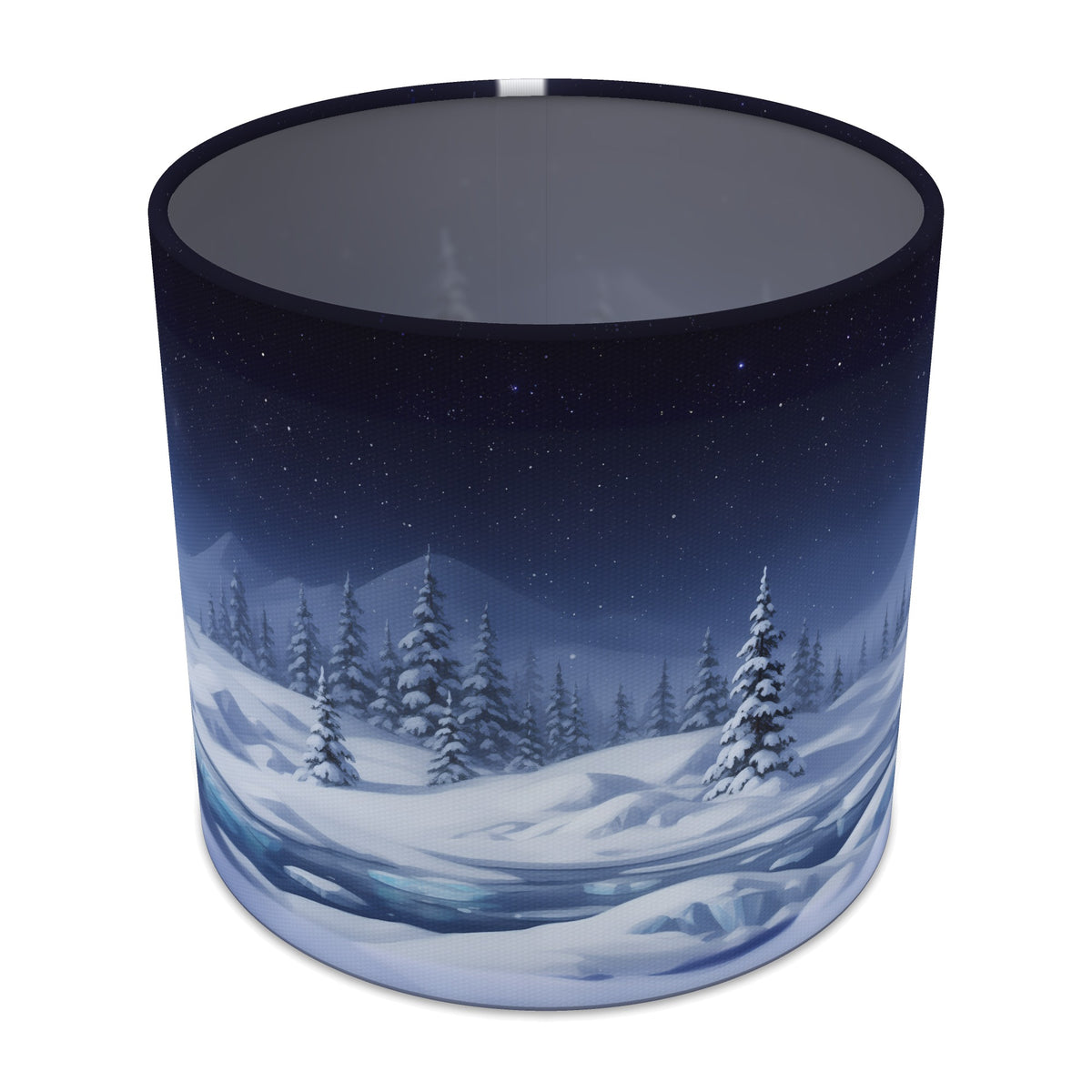 Starry Snow Arctic Panorama lampshade - 20cm x 18.5cm Table