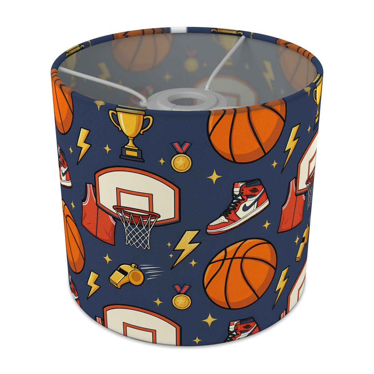 Navy Basketball Kids lampshade - 20cm x 18.5cm Ceiling - main photo