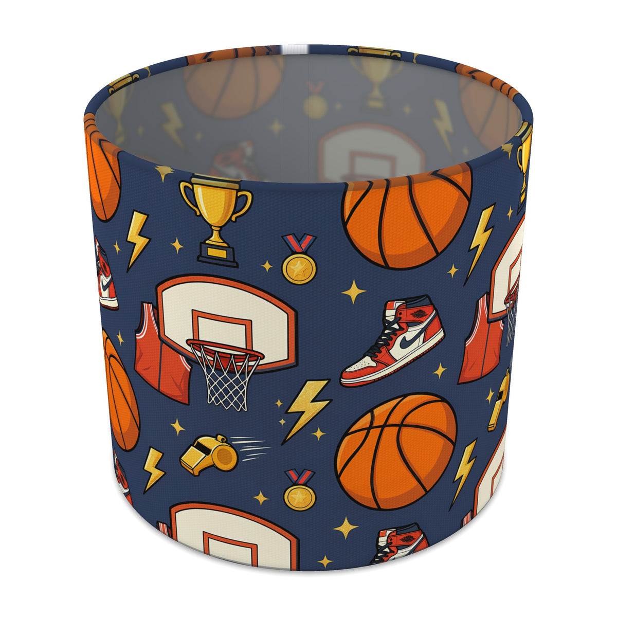 Navy Basketball Kids lampshade - 20cm x 18.5cm Table