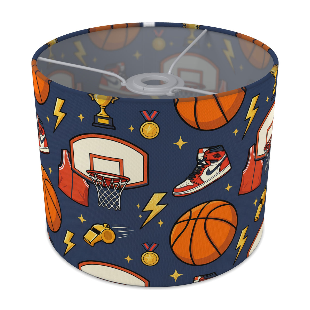 Navy Basketball Kids lampshade - 25cm x 20cm Ceiling