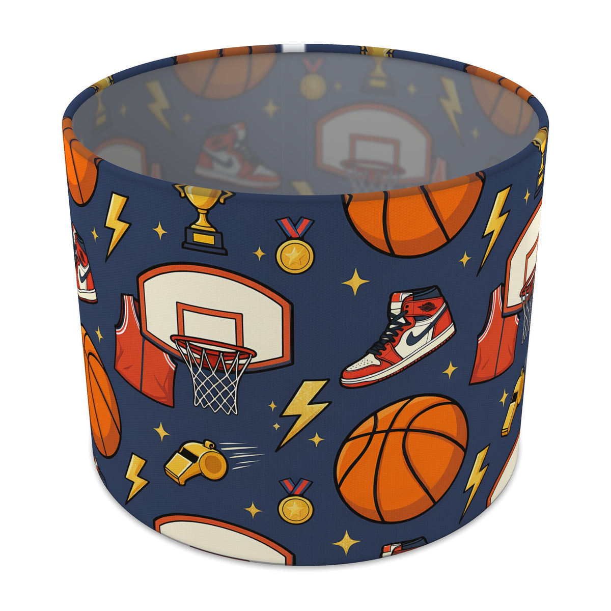 Navy Basketball Kids lampshade - 25cm x 20cm Table