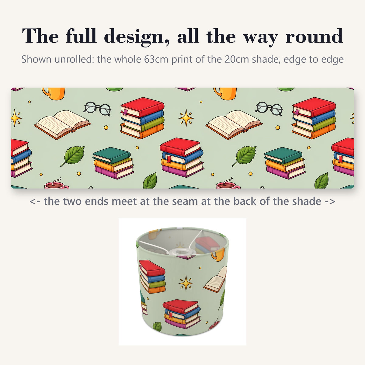 Sage Reading Nook lampshade - 20cm x 18.5cm Ceiling - photo 9