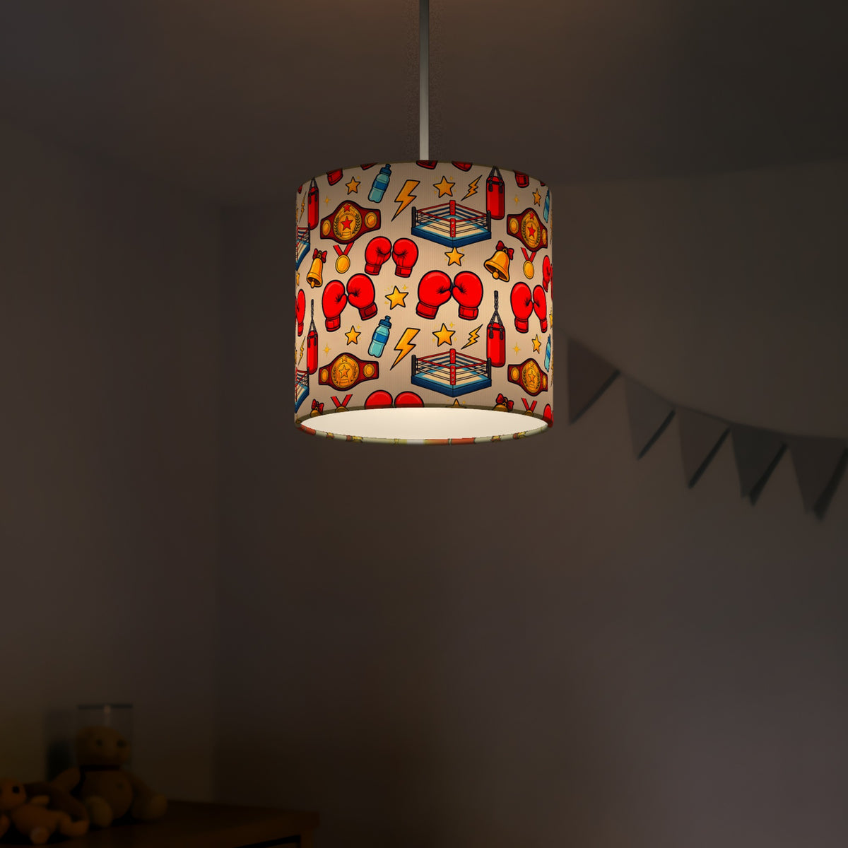 Grey Little Champ lampshade - 20cm x 18.5cm Ceiling - photo 5