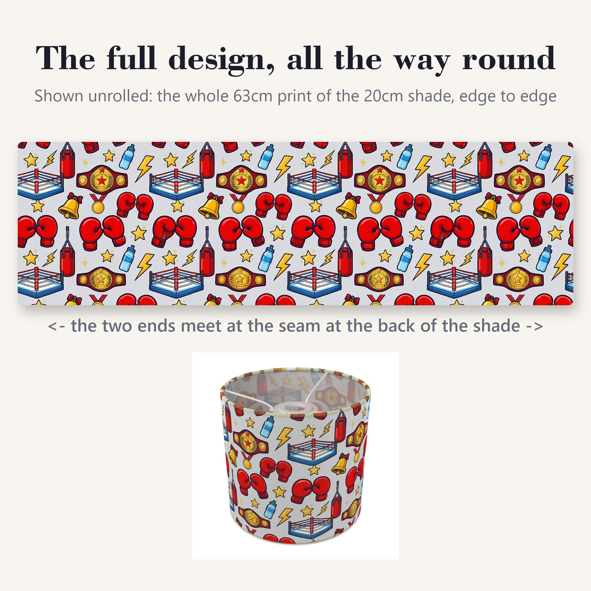 Grey Little Champ lampshade - 20cm x 18.5cm Ceiling - photo 9