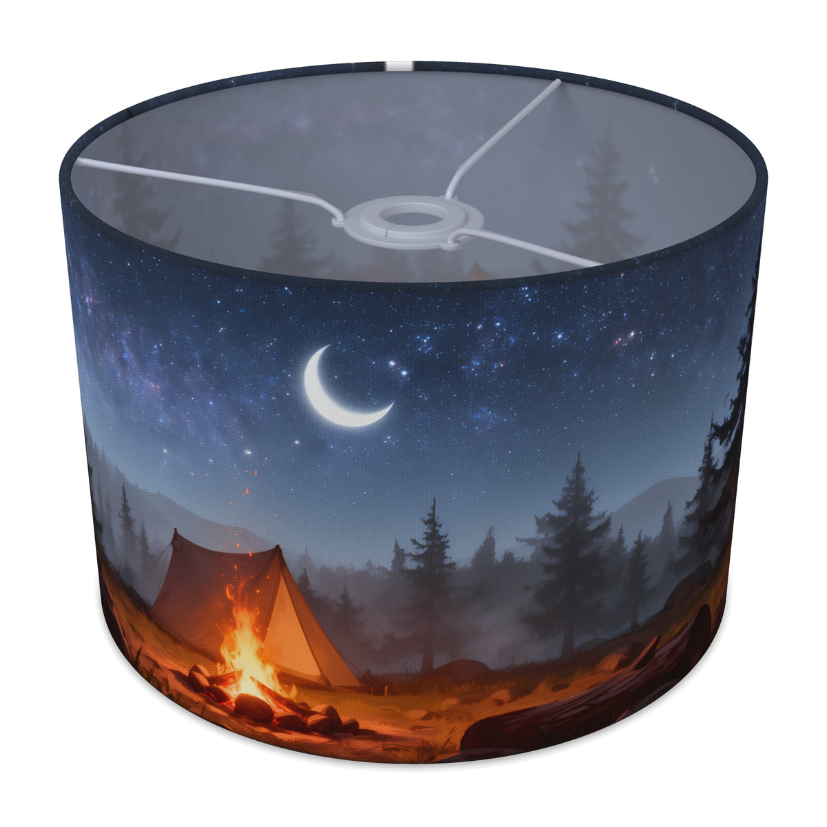 Starry Campfire Camping Adventure lampshade - 30cm x 21cm Ceiling
