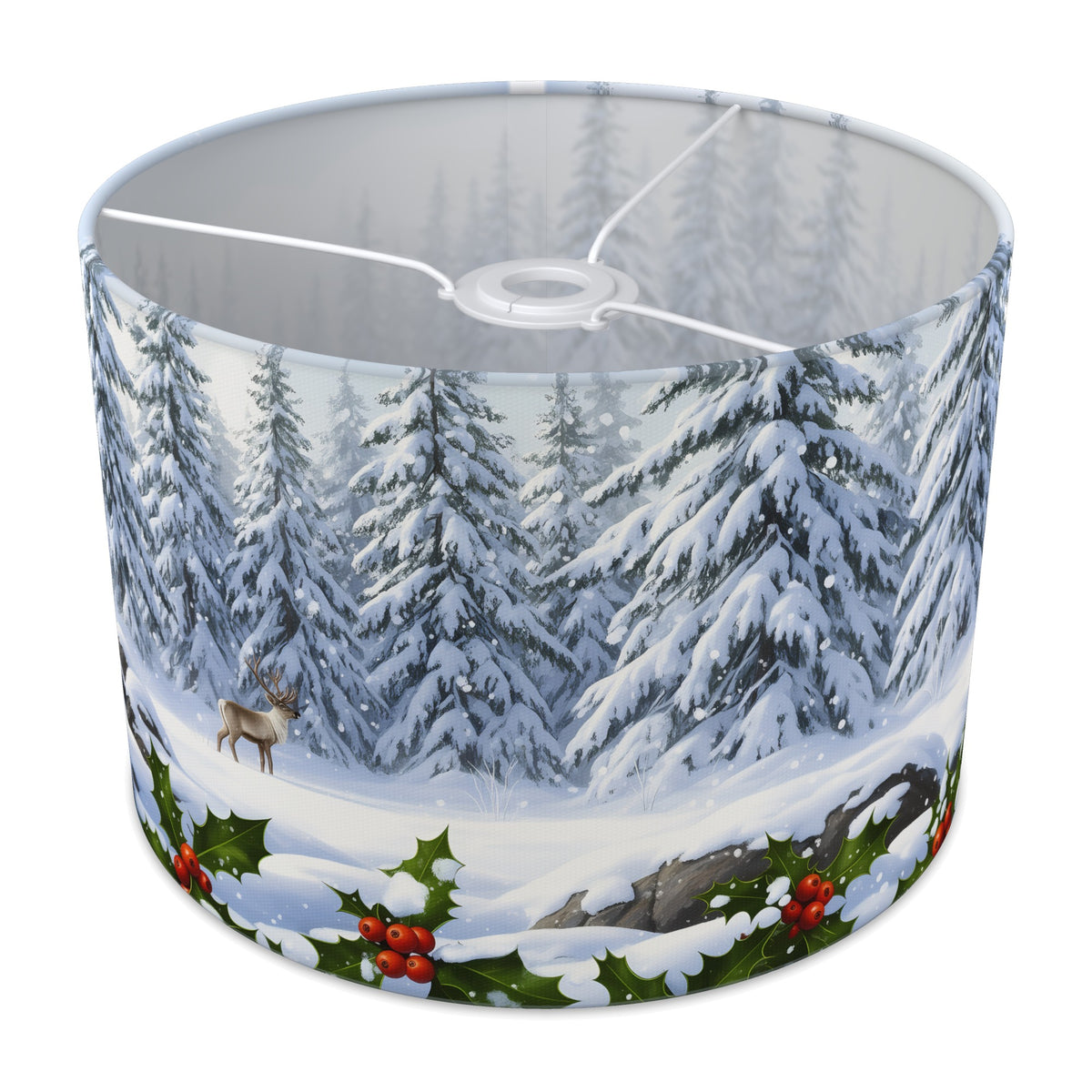 Reindeer Forest Winter Wonderland lampshade - 30cm x 21cm Ceiling