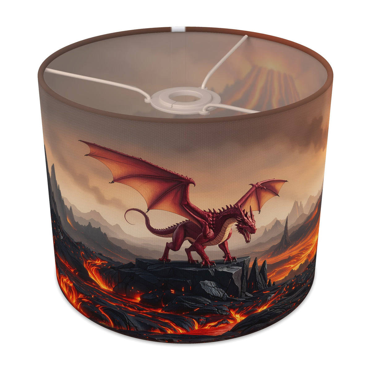 Volcano Valley Dragon Mountains lampshade - 25cm x 20cm Ceiling