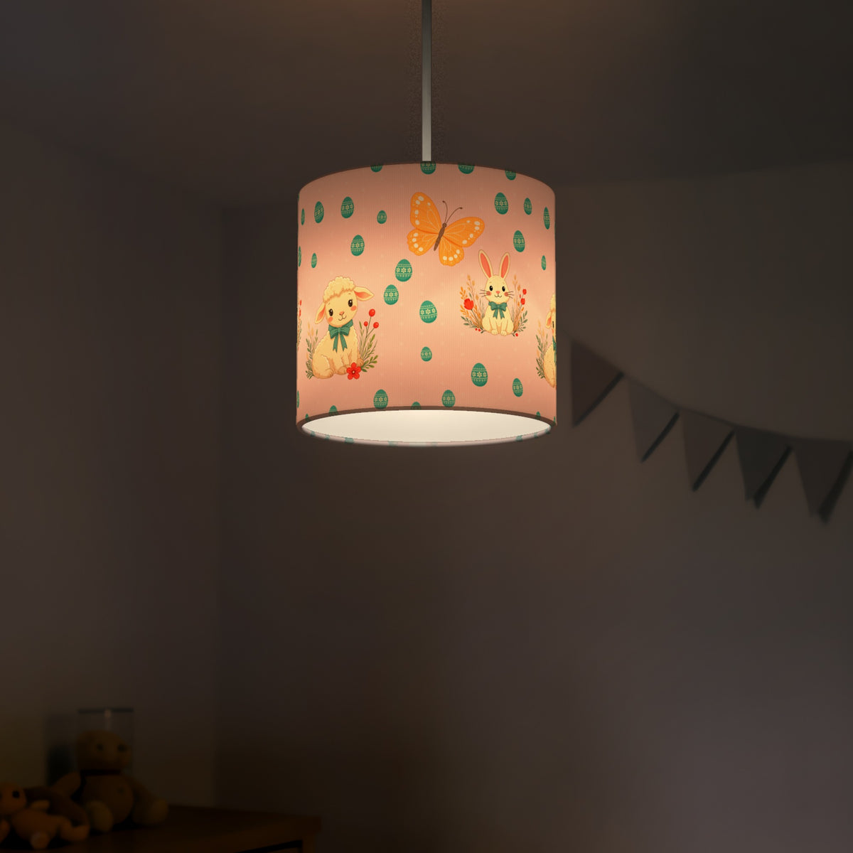 Blush Easter lampshade - 20cm x 18.5cm Ceiling - photo 5